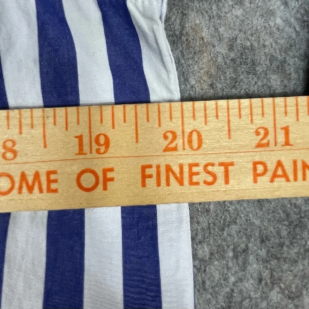 J. Crew Blue & White Striped Classic Preppy Nautical Summer Pop Over Tunic - XS